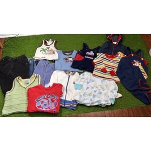 Vintage 3 Piece Rainbow Outfit 18 Months - 3T Boys 13 Pc Lot Y2k Blues Clues